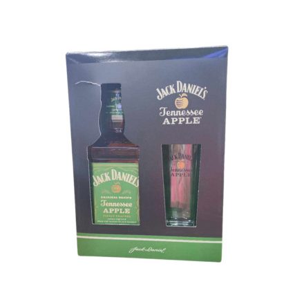 Jack Daniels Apple whiskey 0,7l 35% + pohár DD SÉRÜLT
