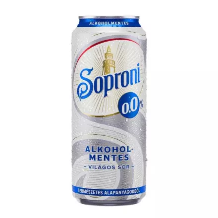 Soproni Alk.mentes sör 0% 0,5l dob. DRS