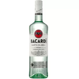 Bacardi Carta Blanca rum 1L 37,5% DRS