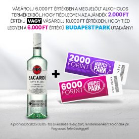 Bacardi Carta Blanca rum 1L 37,5% DRS