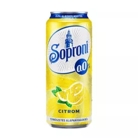 Soproni Radler Citrom 0% Alk.mentes sör 0,5l dob. DRS