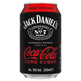 Jack Daniels & Cola zero 0,33l CAN 5% DRS