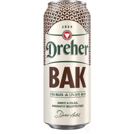 Dreher Bak 0,5l dob. DRS