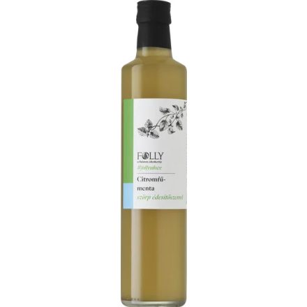 Folly Badacsonyi Cukormentes Citromfű Menta szirup 0,5l DRS