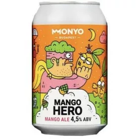Monyo Mango Hero - Mango Ale sör 0,33l 4,5% 1/12 CAN DRS