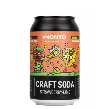 Monyo Craft Soda Strawberry-Lime 0,33l DRS