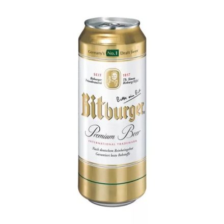 Bitburger sör 0,5l 4,8% dob. DRS