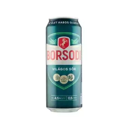 Borsodi sör 0,5l 4,5% dob. DRS