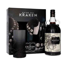 Kraken Black Spiced 1L 40% +pohár DD DRS