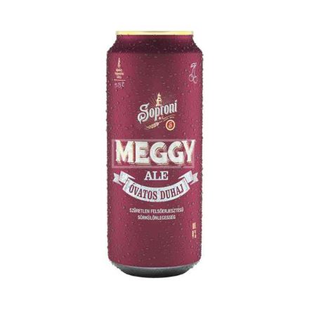 Soproni Óvatos Duhaj Meggy sör 0,5l dob. DRS