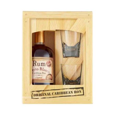 Puerto Blanco rum 0,5l 37,5% + 2 pohár DD  DRS