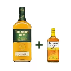   Tullamore Dew Irish Whiskey 0,7l 40%+Tullamore Dew Honey 0,05l 35% DRS