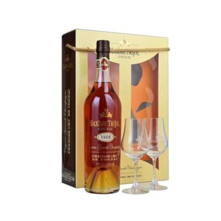 Maxime Trijol VSOP konyak 0,7l 40% + 2pohár DD
