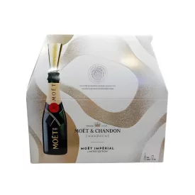   Moet&Chandon Brut Impérial Champagne EOY23 6 x 0.2l + 6 pohárcsőr DD