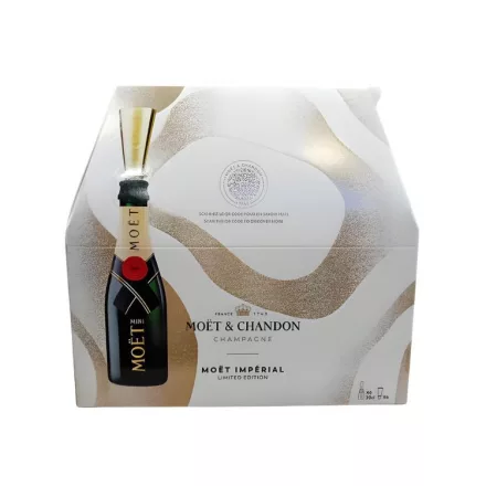Moet&Chandon Brut Impérial Champagne EOY23 6 x 0.2l + 6 pohárcsőr DD