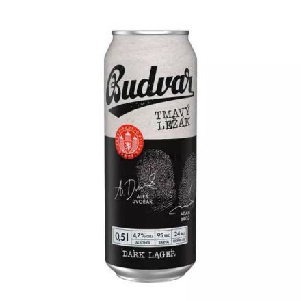 Budweiser Budvar Dark Prémium sör 0,5l dob. DRS