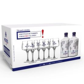 Nordes Gin 2db + 6 Pohár 2x0,7l 40% DRS DD
