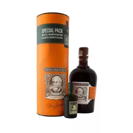   Diplomatico Mantuano rum 0,7l+ Exclusiva rum 0,05L 40% DD DRS