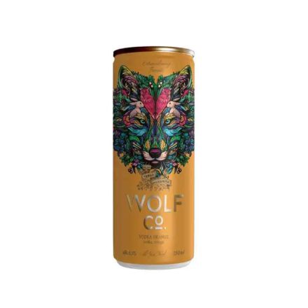 Wolf Co. vodka narancs 0,25l 4,9% DRS