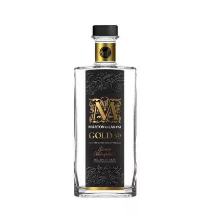 Márton és Lányai Gold Gurulós Málna Pálinka 0,5l 50% DRS