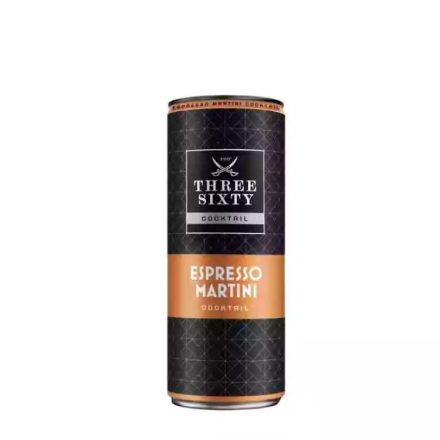 Three Sixty Espresso Martini 10% 0,25l dob DRS