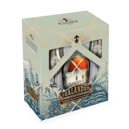 Planteray Sealander rum 0,7l 40% + 2 pohárral