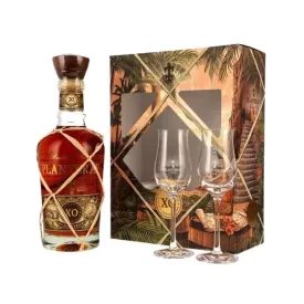   Planteray XO 20 éves rum 0,7l 40% + 2 NEW hosszúszárú pohár DD