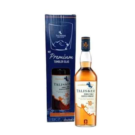Talisker 10 éves whisky 0,7l 45,8% +pohár DD DRS