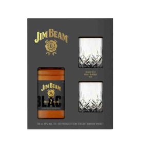 Jim Beam Black whiskey 0,7L 45% + 2 pohár DD DRS