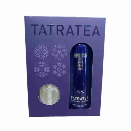 Tatratea Erdei gyümölcsös tea likőr 0,7l 62% (lila)+ FLASKA DD DRS