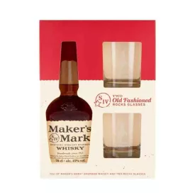 Maker s Mark whiskey 0,7l 45% + 2 pohár