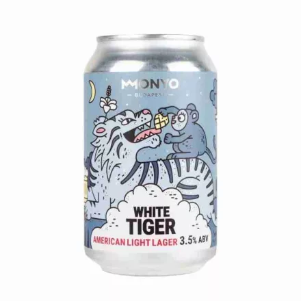 Monyo White Tiger American Light Lager 3,5% 0,33l can DRS