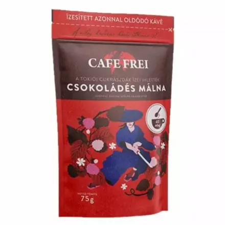 Cafe Frei 75g csokoládés málna ízesítésű instant kávé