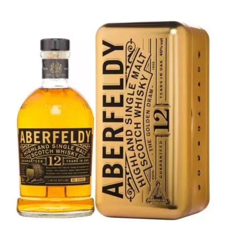 Aberfeldy 12 éves Scotch Whisky Goldbar 0,7l 40% DRS fém DD