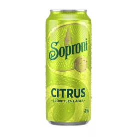 Soproni Citrus Szüretlen Lager sör 0,5l 4% dob. DRS
