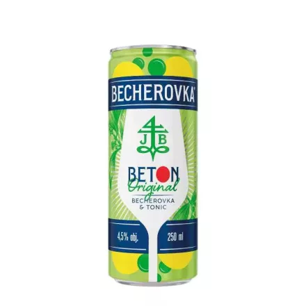 Becherovka BETON Original RTD 4,5% 0,25l CAN DRS 1/6