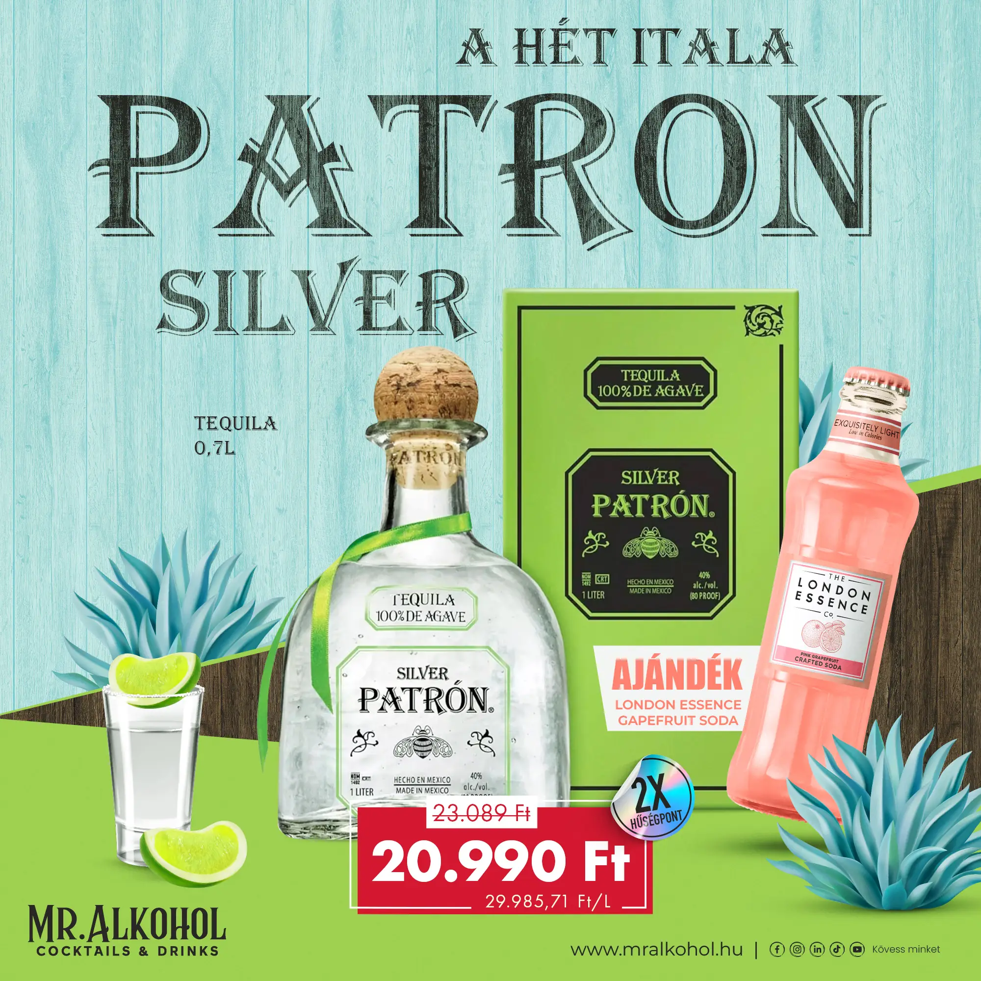 Patron Silver Tequila - A hét itala
