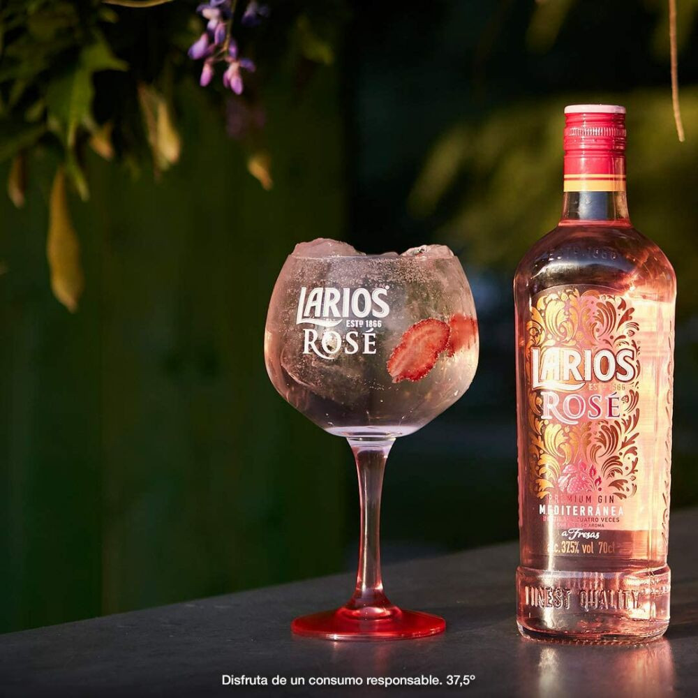 Larios Rosé gin 37,5% 0,7l DRS