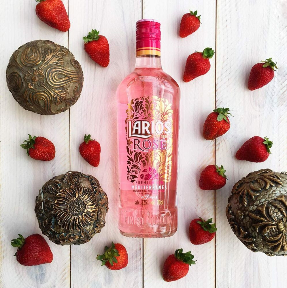 Larios Rosé gin 37,5% 0,7l DRS