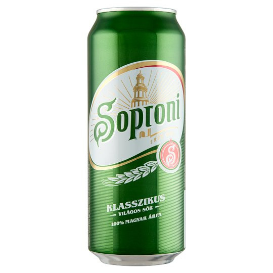Soproni sör 0,5l dob.