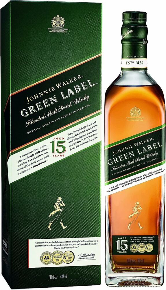 Johnnie Walker Green 15 éves whiskey 0,7l 43% DD