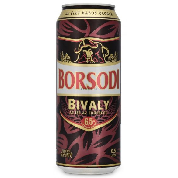 Borsodi Bivaly sör 0,5l dob.