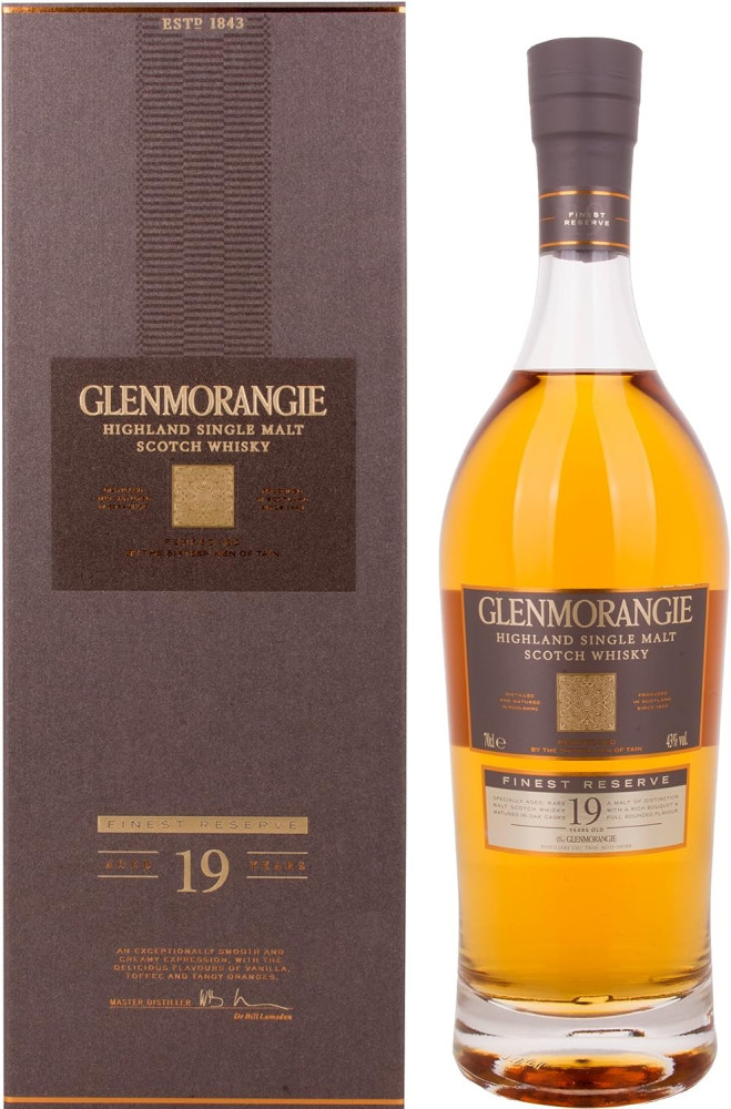 Glenmorangie 19 éves Finest Reserve whisky 0,7l 43% prémium DD