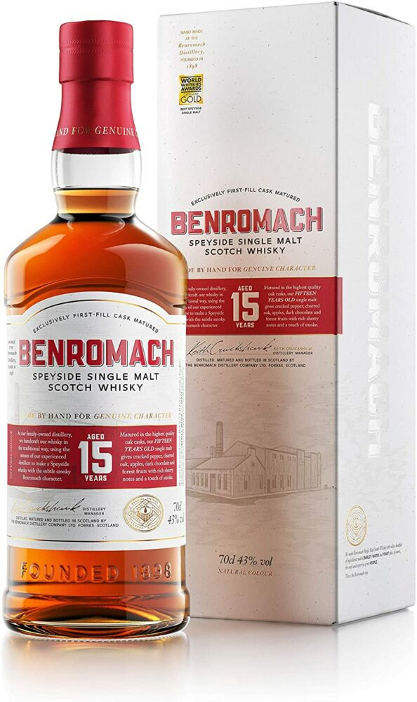 Benromach 15 éves Scotch whisky New Edition 0,7l 43% DD