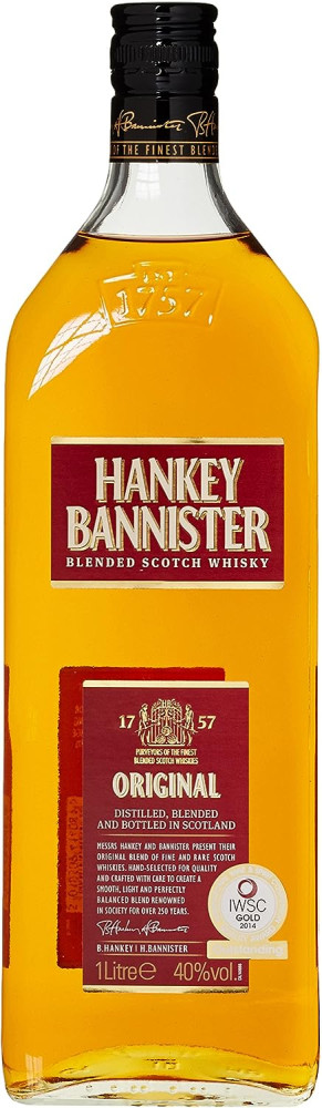 Hankey Bannister whisky 1L 40%