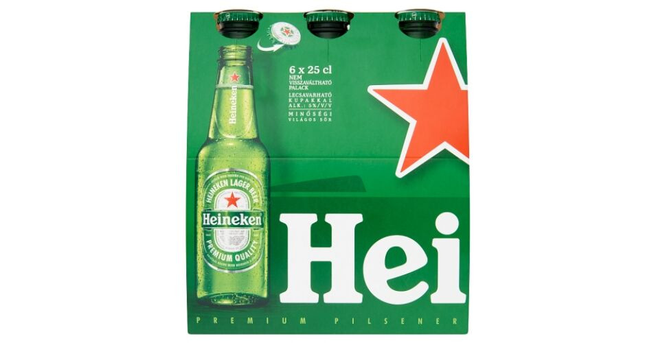 Heineken Multi Pack sör 6x0,25l 1/4 DRS