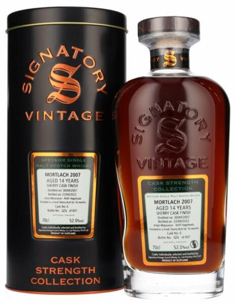 Mortlach Cask Strength Collection 2007 whisky 0,7l 52% DD