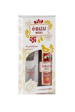 Ó-Hazai Mézes Ágyas Meggy likőr 0,5l 30% + 2 pohár DD