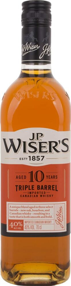J.P.Wisers 10 éves Triple Barrel whisky 0,7l 40%