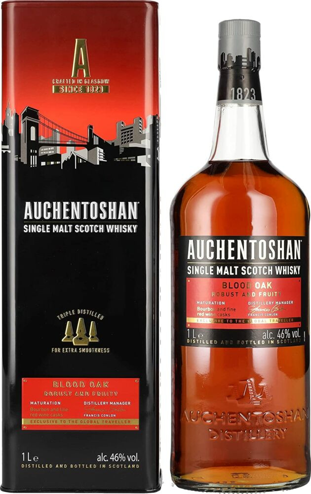 Auchentoshan Blood Oak Scotch whisky 1L 46% DD
